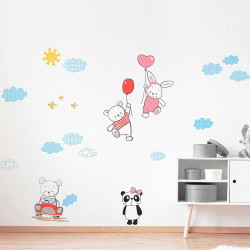 Funny Bears αυτοκόλλητα τοίχου XL