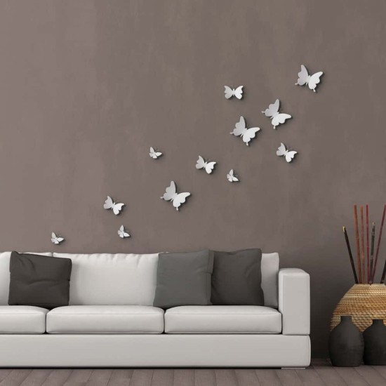 White Butterflies 3D πολυπροπυλενίου