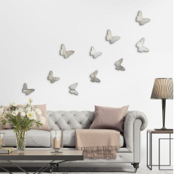Silver Butterflies 3D πολυπροπυλενίου
