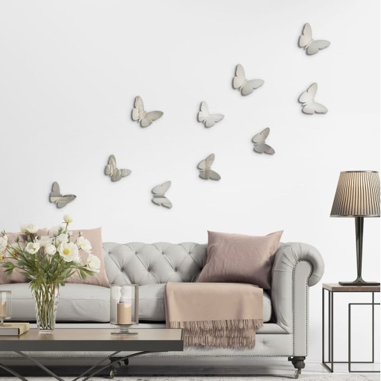 Silver Butterflies 3D πολυπροπυλενίου