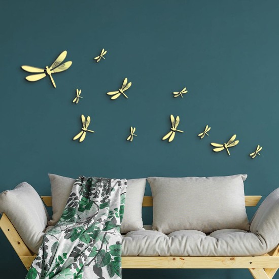 Gold Dragonflies 3D πολυπροπυλενίου