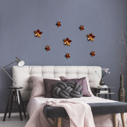Bronze Flowers 3D πολυπροπυλενίου