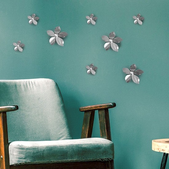 Silver Flowers 3D πολυπροπυλενίου
