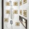 Tile Cover Beige Flowers πλακάκια διακόσμησης τοίχων κουζίνας και μπάνιου