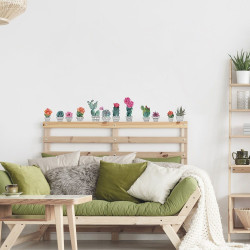 Cactus αυτοκόλλητα τοίχου βινυλίου