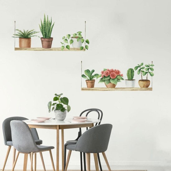 Watercolour Shelves αυτοκόλλητα τοίχου βινυλίου