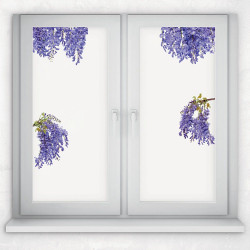 Wisteria αυτοκόλλητα βινυλίου για τζάμι (64015)