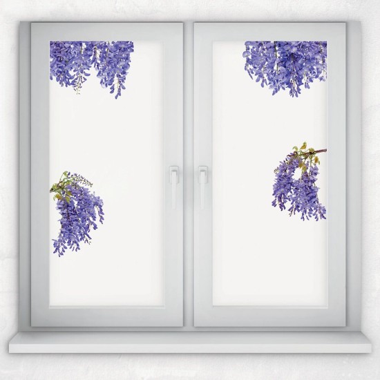 Wisteria αυτοκόλλητα βινυλίου για τζάμι (64015)
