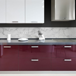 White Marble μπορντούρα προστασίας τοίχων κουζίνας