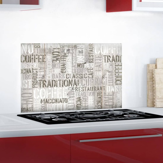 Coffee L πλάτη προστασίας τοίχου εστιών κουζίνας
