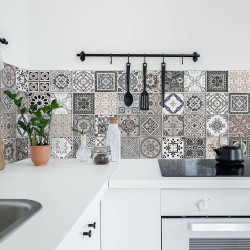 Azulejos Vintage πλάτη προστασίας τοίχων κουζίνας και μπάνιου