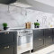 White Marble πλάτη προστασίας τοίχων κουζίνας και μπάνιου