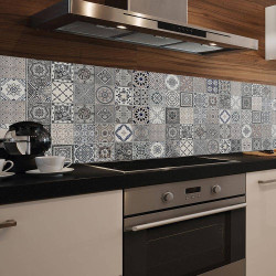 Ancient Azulejos XL πλάτη προστασίας τοίχων κουζίνας και μπάνιου