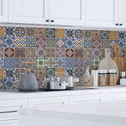 Azulejos XL πλάτη προστασίας τοίχων κουζίνας και μπάνιου