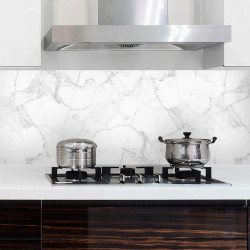 White Marble XL πλάτη προστασίας τοίχων κουζίνας και μπάνιου