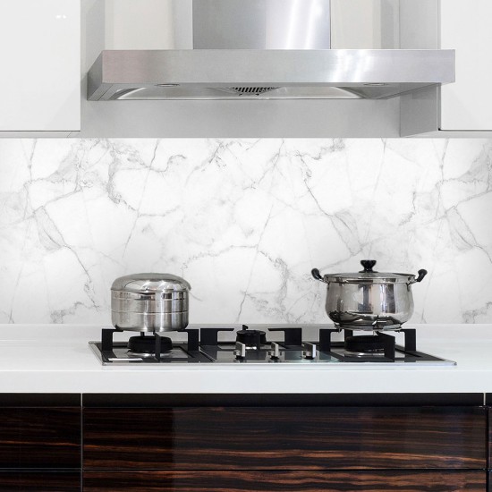 White Marble XL πλάτη προστασίας τοίχων κουζίνας και μπάνιου