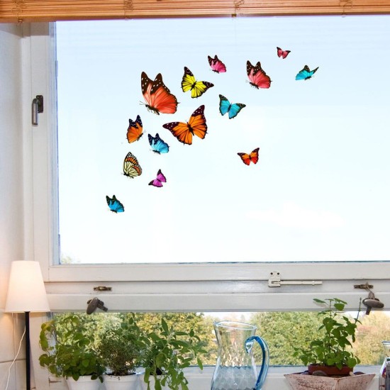 Butterflies αυτοκόλλητα βινυλίου για τζάμι S