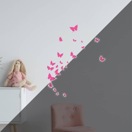 Butterflies φωσφορίζοντα τοίχου S