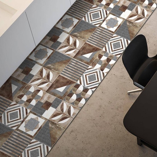 Brown Cementine - M διάδρομος βινυλίου