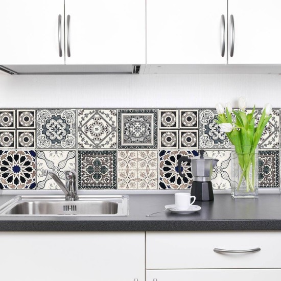 Grey Azulejos μπορντούρες αλουμινίου