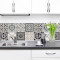 Grey Azulejos μπορντούρες αλουμινίου