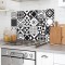 B & W Azulejos πάνελ αλουμινίου εστίας