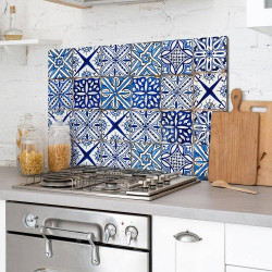 Blue Azulejos πάνελ αλουμινίου εστίας