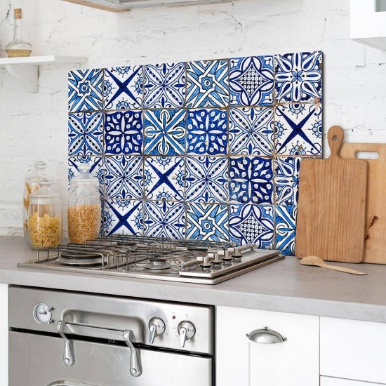 Blue Azulejos πάνελ αλουμινίου εστίας