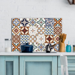 Red Azulejos πάνελ αλουμινίου εστίας