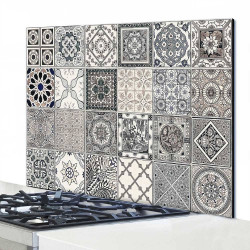 Grey Azulejos πάνελ αλουμινίου εστίας