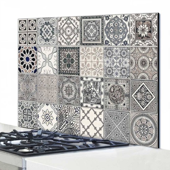 Grey Azulejos πάνελ αλουμινίου εστίας