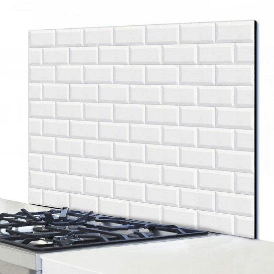 White Bricks πάνελ αλουμινίου εστίας