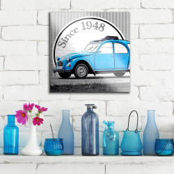 2CV πίνακας από βουρτσισμένο αλουμίνιο S