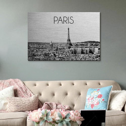 Paris πίνακας από βουρτσισμένο αλουμίνιο L