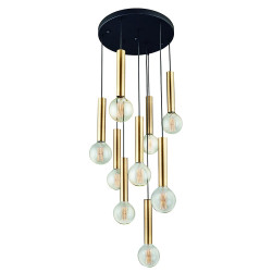 PDC 6445-9 AB ΚΡΕΜΑΣΤΟ ΠΟΛΥΦΩΤΟ ARlight EXCLUSIVE COLLECTION ME ΣΩΛΗΝΕΣ ΟΞΥΝΤΕ (9 ΛΑΜΠΤΗΡΕΣ)