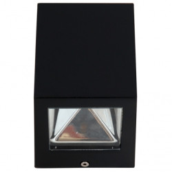 WLC 8107 BK ΑΠΛ.UP/DOWN ΤΕΤΡ.LED 2*5W ΜΑΥΡΗ